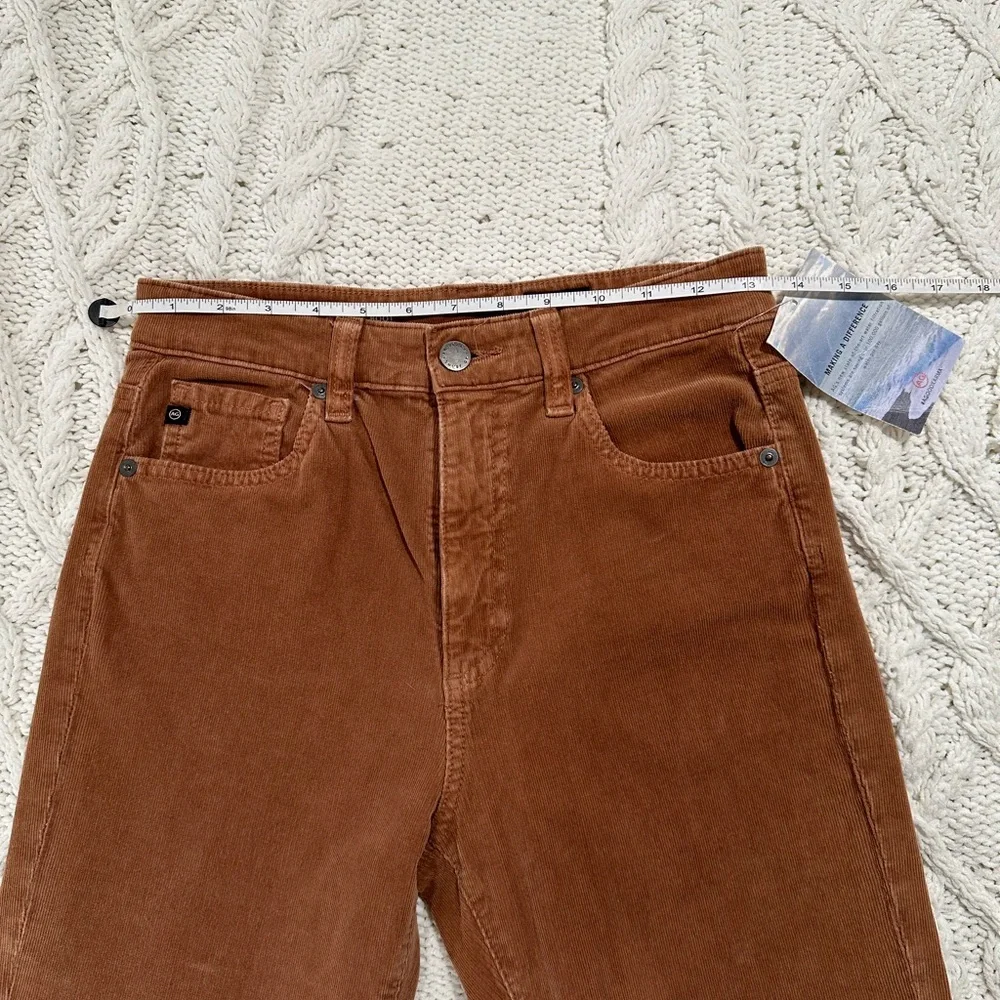 AG Alexxis High Rise Vintage Boot corduroy jeans tall long inseam pants Brown 27 - Picture 8 of 10